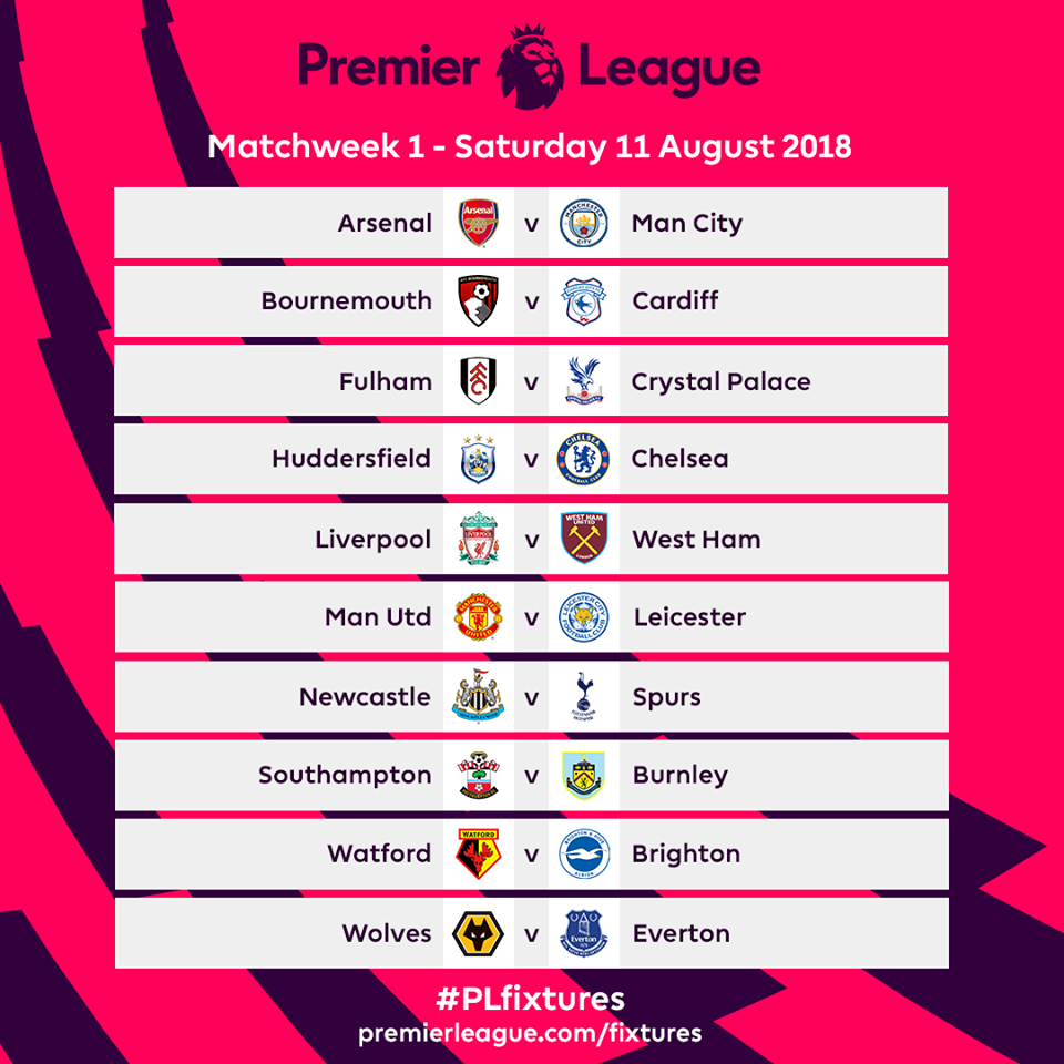 Jadwal Liga Inggris 2024/2025