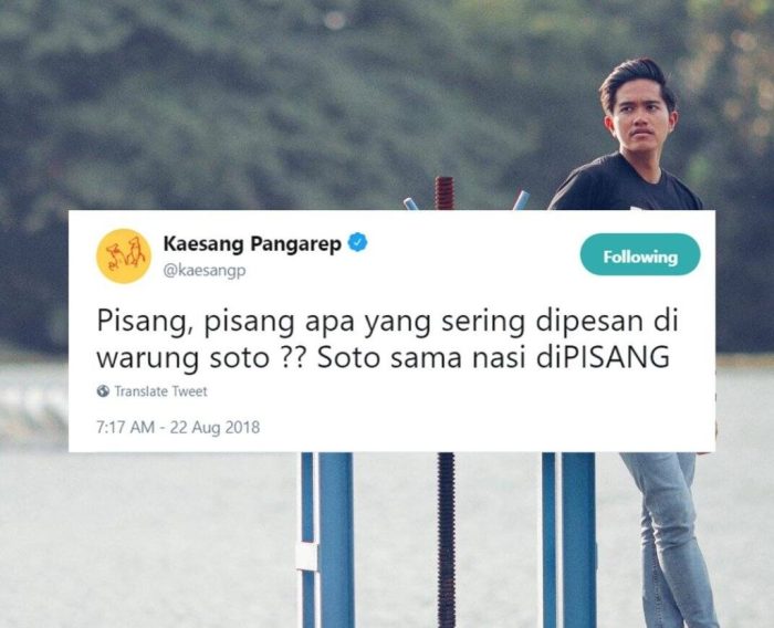 Kaesang Pangarep Bikin Lelucon Soal Menghilang Usai Skandal